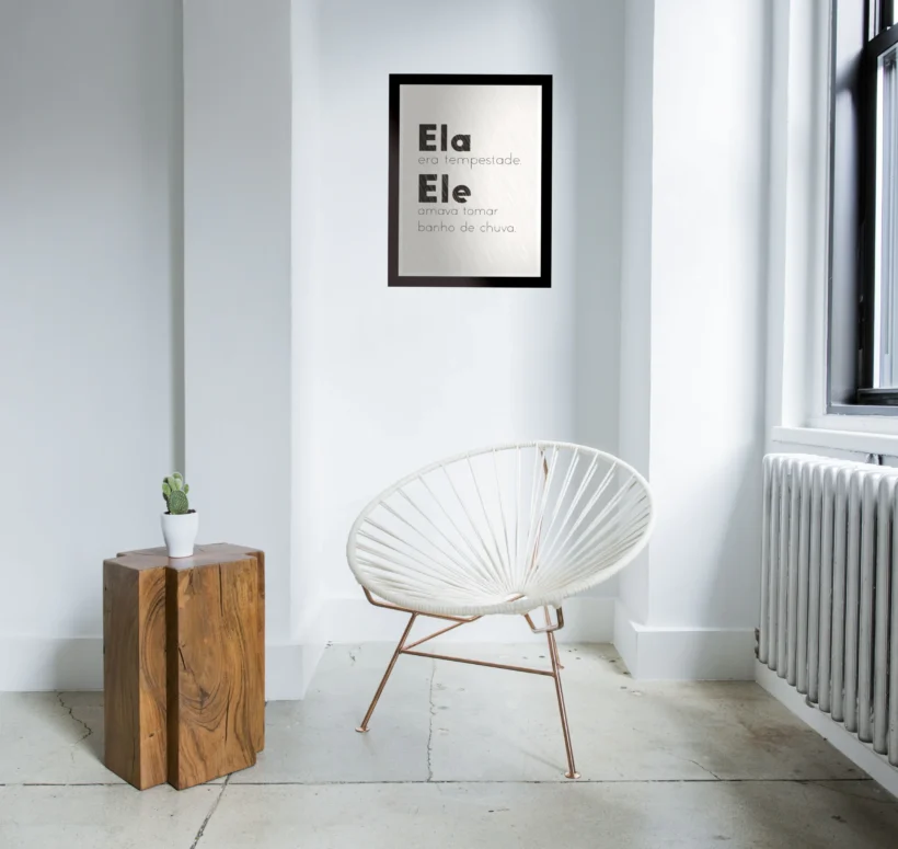 QUADRO INDIVIDUAL NA SALA